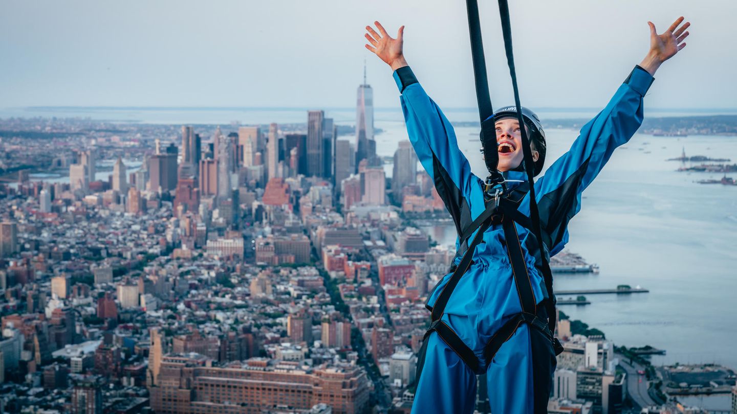 Хадсон Ярдс Нью-Йорк. Edge NYC. Супер ниндзя 26 метровая башня. City Climber.